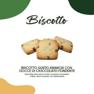 Biscotti gusto arancia con gocce cioccolato fondente